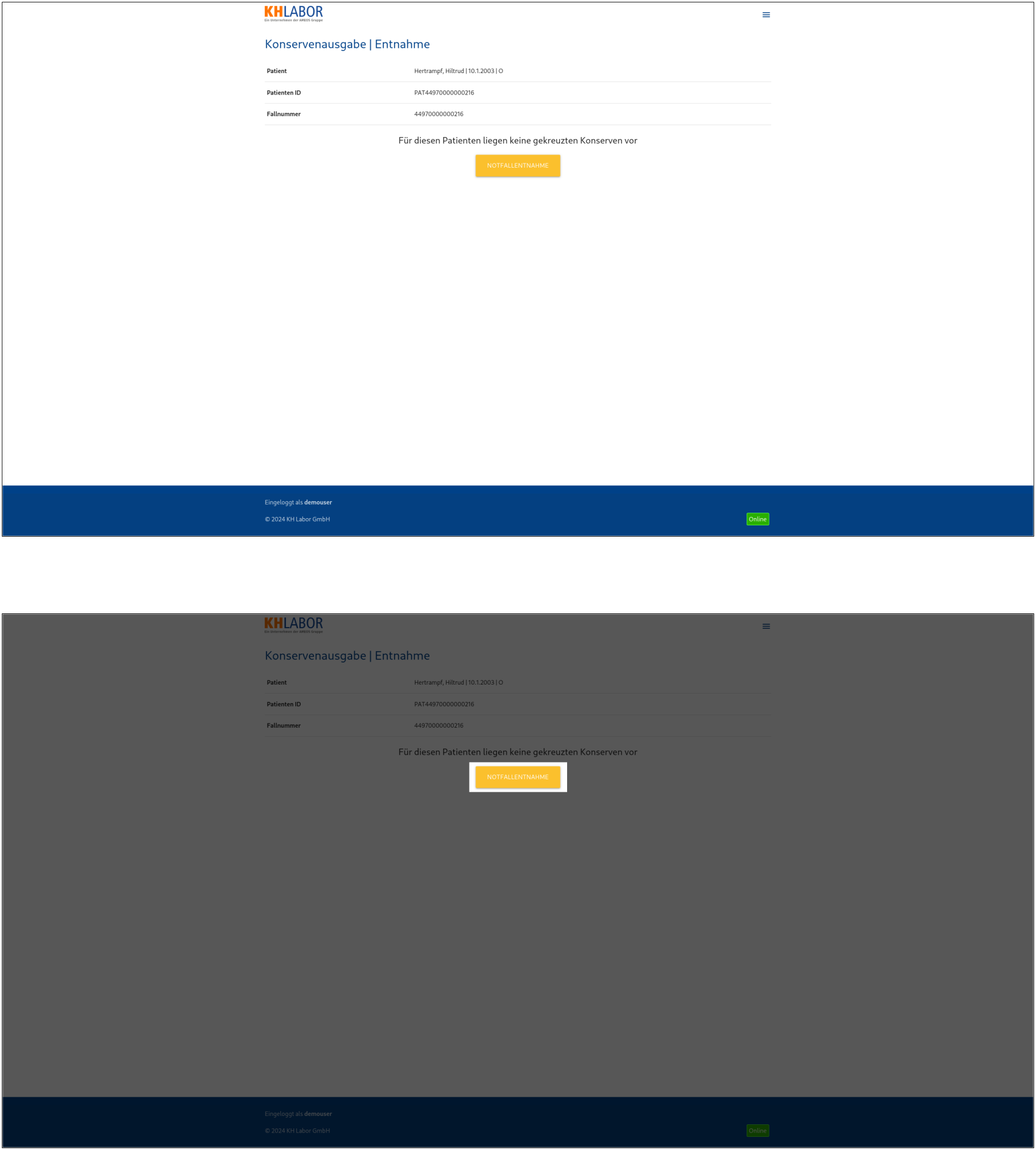 digraph G {
    graph [ranksep="2"];
    size="20";
    rankdir=TB;
    node [shape=box];
    A [label="", image="../img/products/products_no_products.png"];
    B [label="", image="../img/products/products_no_products_emergency.png"];
    A->B [style=invis];
}